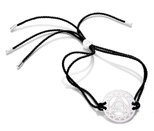 DAISY Unisex-Armband Sterling-Silber 925 Stoff 250 mm BRCHK2012PS