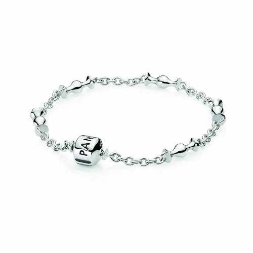 Pandora Damen-Armband Sterling Silber 'Capture' mit Space für fünf Clips 17 cm 591704-17