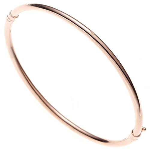 Armreifen Armreif Armring Damen oval mit Scharnier 585 Rotgold 14 kt Durchmesser 0,28 cm