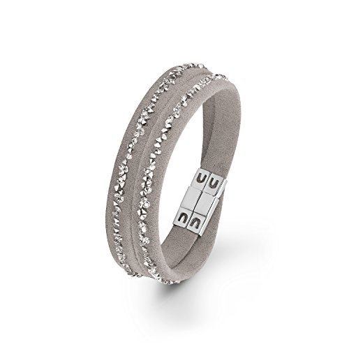 s.Oliver Damen-Armband Swarovski Elements Edelstahl Kristall silber 37 cm - 567909