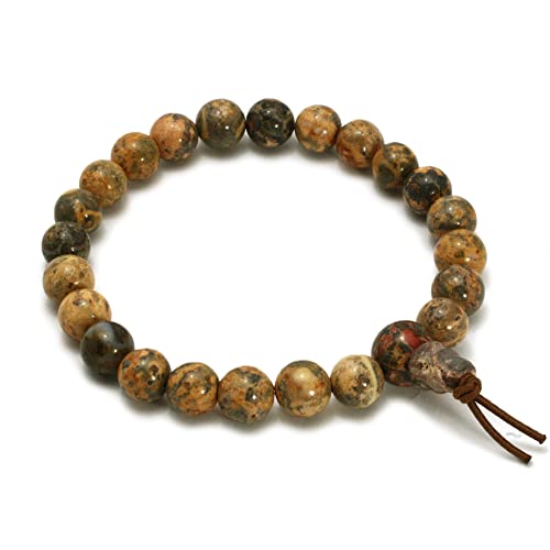 CrystalAge Leopardskin Jaspis Power Bead Armband