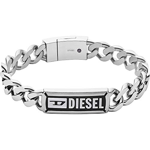 Diesel Armband Für Männer Stahl, L 18,5Cm Silber Edelstahlarmband, DX1243040