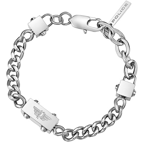 Police Herren-Armband Metall One Size Silber 32022839