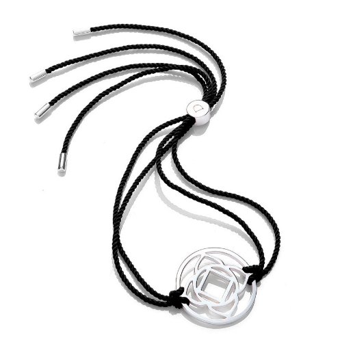 DAISY Unisex-Armband Sterling-Silber 925 Stoff 250 mm BRCHK2008PS
