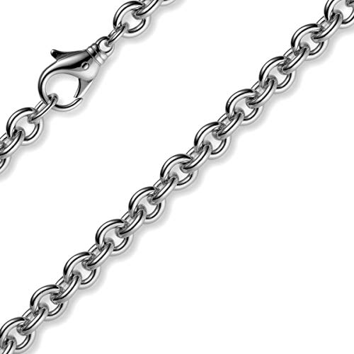 2,7mm Armband Armkette Rundankerkette 585 Gold Weißgold, 21cm Unisex