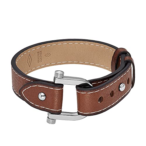 Fossil Armband Für Männer Heritage, Länge: 268mm, Breite: 33.3mm Silber Edelstahlarmband, JF04397040