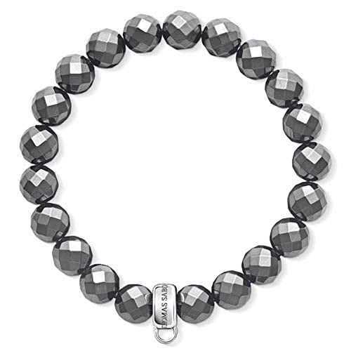 Thomas Sabo Damen-Armband Facettierte Hämatit Perlen 925 Silber 15 cm - X0187-064-11-S