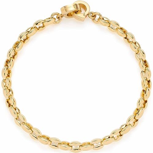 Leonardo Jewels Romea Clip&Mix Damen Armband aus Edelstahl IP Gold für Charms Anhänger, Länge 18,5 cm, auch zum Verlängern der Kette, Schmuck Geschenk 023292