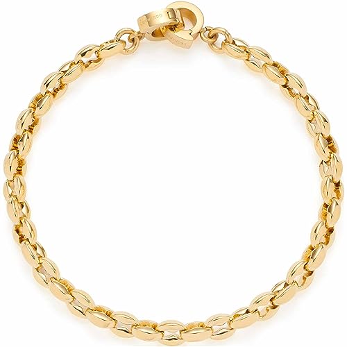  Romea Clip&Mix Damen aus IP Gold Charms Anhänger, Länge 18,5 cm, auch zum Verlängern Kette, Schmuck Geschenk 023292