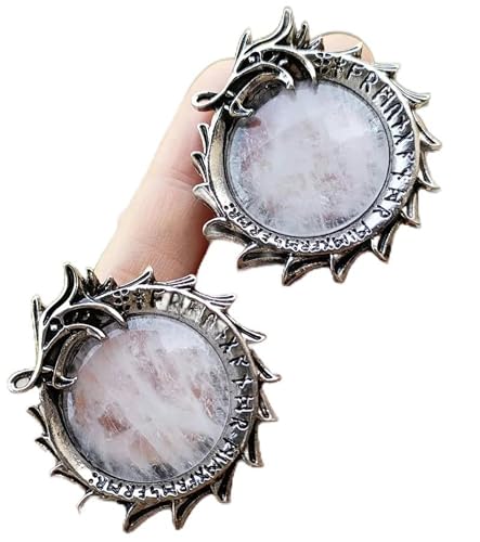 10 Stück Bergkristall Edelsteine Stein Drachen Anhänger Magie - Standard