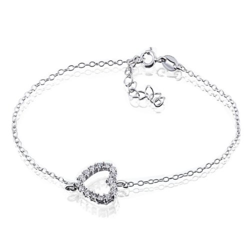 Goldmaid Damen 925 Sterlingsilber weiße Zirkonia Schmuck