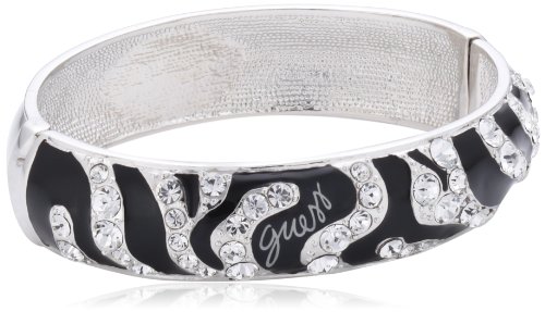 Guess Damen-Armband Edelstahl schwarz 40 Swarovski-Kristalle 17.5 cm UBB71208