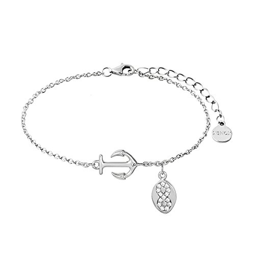 Xenox Armkette - Sterlingsilber Zirkonia - Anker