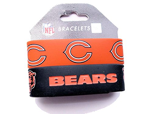 aminco International nfl-bc-207–16 Silikon Gummi Armband – Chicago Bears