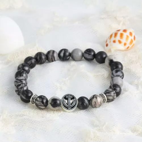 Männer Frauen handgefertigt Lava Rock Armband natürlichen Edelstein Perlen Buddha Kopf Perlen-126#