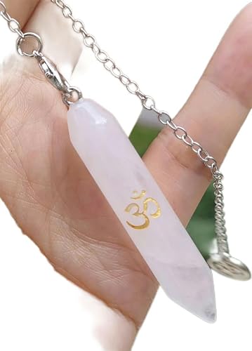 10 Stück Pendelanhänger aus Bergkristall, OM Buddha Magic – Standard