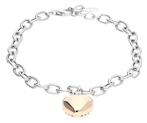 ESPRIT Jewels Damen-Armband 925 Sterling Silber Shades of Love Rose app.18+2cm ESBR91496B180