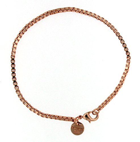 Venezianerarmband Rotgold Doublé 2,6mm Länge 15cm, Goldarmband Herren-Armband Damen Geschenk Schmuck ab Fabrik Italien tendenze VRY2,6-15