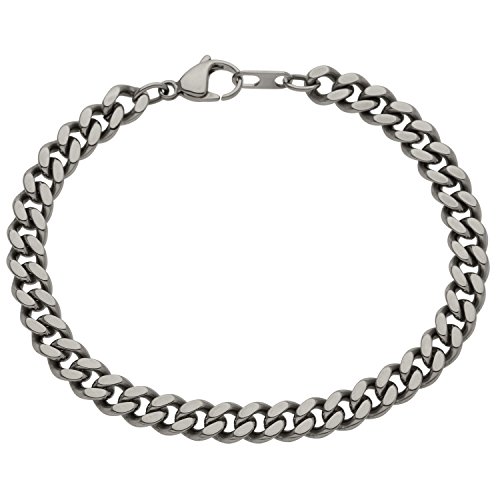 Adamo Edelstahl Herrenarmband-Panzer 7mm 19cm