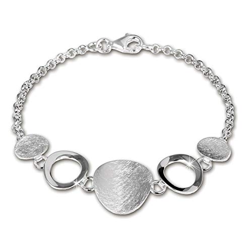 SilberDream Armschmuck 18,5cm silber Damen-Armband Elemente 925 Silber SDA400 Silber Armband