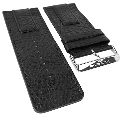 Bruno Banani Proteus Ersatzband schwarz genarbt Leder XP3 101 301 BR20819 BR20823 BR20821