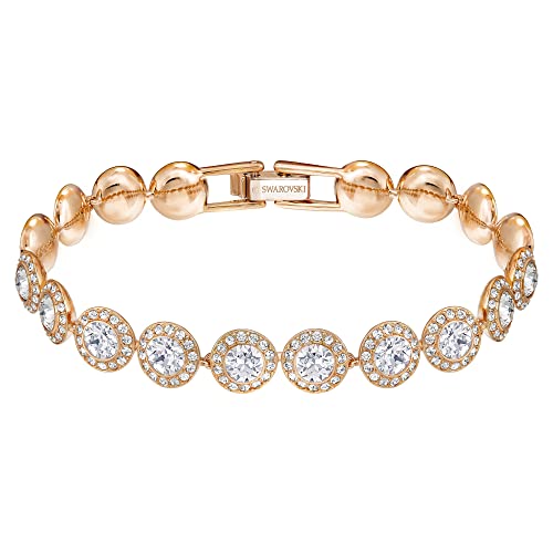 Swarovski Angelic Armband, Vergoldetes Damenarmband mit Funkelnden, Klaren Swarovski Kristallen