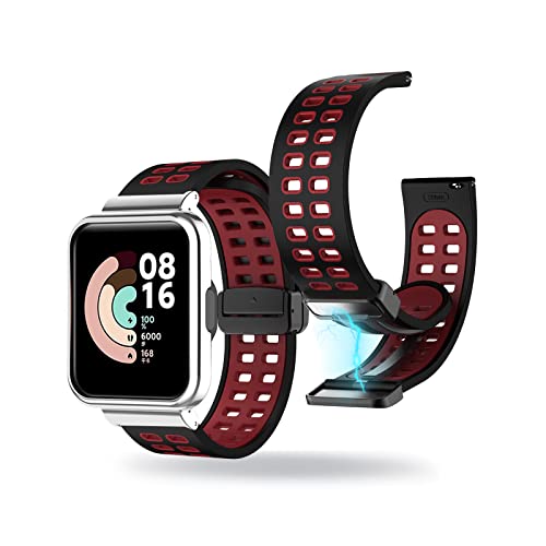 KARYOU Armband mit Xiaomi Redmi Watch 2 Lite Armband Weiches Silikon Magnetisch Sport Armbänder für Redmi Watch 2 Lite Ersatzarmband Sportarmband für Xiaomi Watch 2 Lite Armband (M,Watch 2 Lite)