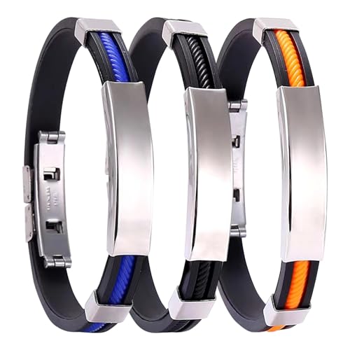 GWAWG Oveallgo Apus Ionen Therapeutische Lymph-Unclog Titan-Armband Pro, Zucker-Kontrolle, Uni, 3 Stück