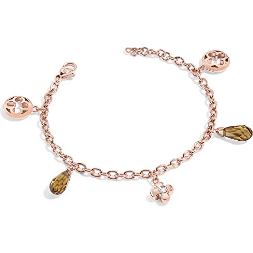 Morellato Damen-Armreif Edelstahl mattiert Diamant (0.01 ct) weiß 45 cm-SAAZ20