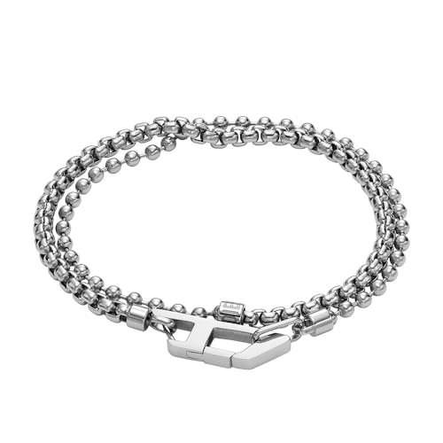 Diesel Herren-Gliederarmband Edelstahl, DX1473040