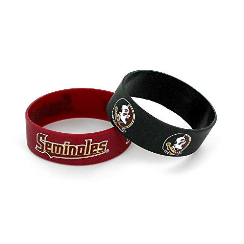 NCAA Florida State Seminolen Silikon Gummi Armband (2 Pack), Kastanienbraun, 5,1 cm