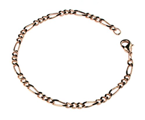 tendenze Figaroarmband Rotgold Doublé 3,6mm breit, Länge 19cm, direkt ab italienischer Fabrik FRY3,6-19