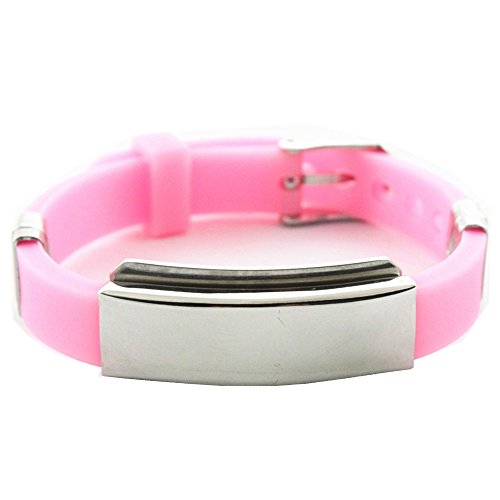 Bionic Jugendarmband pink rosa Ionen Magnetarmband Energetix 4you 604 gravierbar Breite 10 mm Größe S   XL