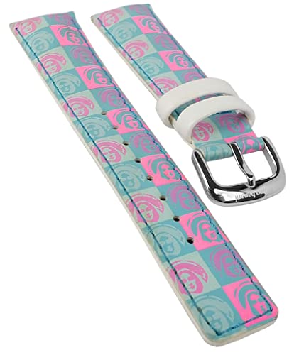 Bruno Banani Magic Saint Ersatzband 21mm Leder Mehrfarbig mit Blauer Naht SA4 103 339