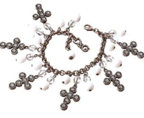 Dolce & Gabbana Jewels D&G Romantic Bracelet with 6 Crosses Silver Aged DJ0253 Female