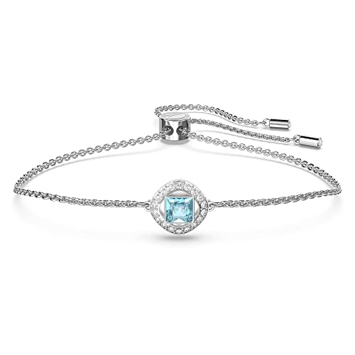 Swarovski Angelic Square Armband, Blau, Rhodiniert, Amazon Exklusiv
