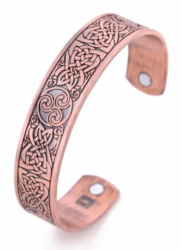 Talisman Wikinger Irischer Knoten Triskelion Triskele Gesundheitsarmband - Antik Kupfer