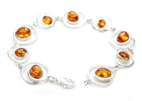 SilverAmber - Damen - Silber Armband mit Bernstein - GL504
