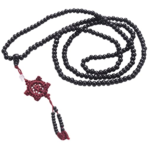 Josenidny 216 Stück Tibetanische Sandalalette Perlen Armband Schwarz Perlen Buddha Armband