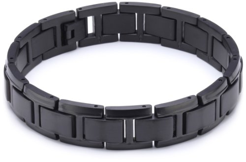 Boccia Unisex-Armband Titan schwarz 0337-04