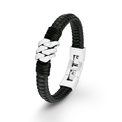 s. Oliver Herren-Armband Edelstahl Kautschuk 22 cm - 540582