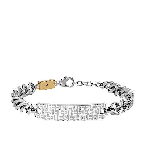 DIESEL Armband für Männer Zweifarbiges Edelstahlkettenarmband, Länge: 198mm+25mm, Breite: 49.2mm, Höhe: 10.6mm, DX1429931
