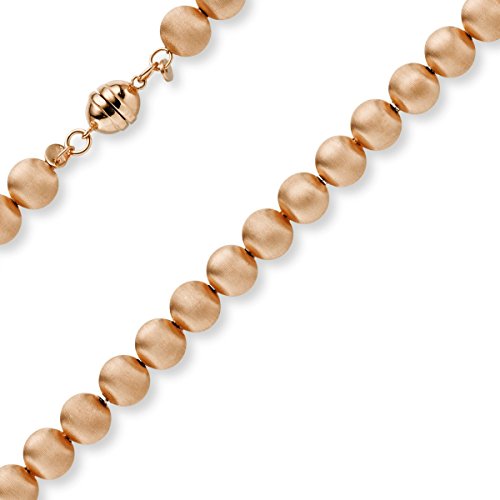 8mm Kugel Armband Armkette Armschmuck aus 585 Gold Rotgold mattiert 19cm