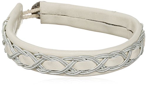  Jewelry Damen Armband Messing aus Serie Summer versilbert,Offwhite 18.5 cm 291326552
