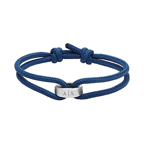 Armani Exchange Herren ID-Armband aus blauem Polyester, AXG0091040