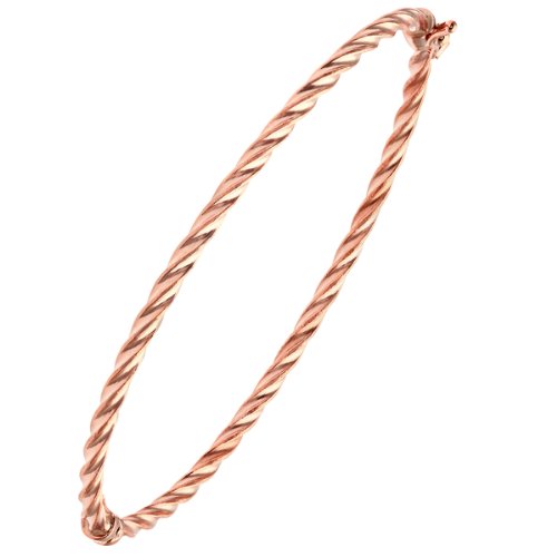 Citerna Damen-Armreif 9 Karat 375 Rotgold Diamantschliff gedreht, 0,25 cm RIB1400R