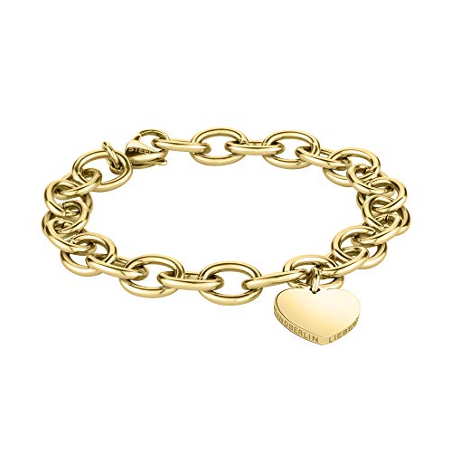 LIEBESKIND Armband mit Anhänger aus Edelstahl Gold