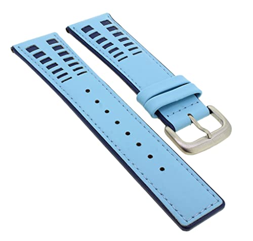 Bruno Banani Magic Egg Ersatzband 24mm in blau aus Leder ME4 032 332 BR20622 BR20620