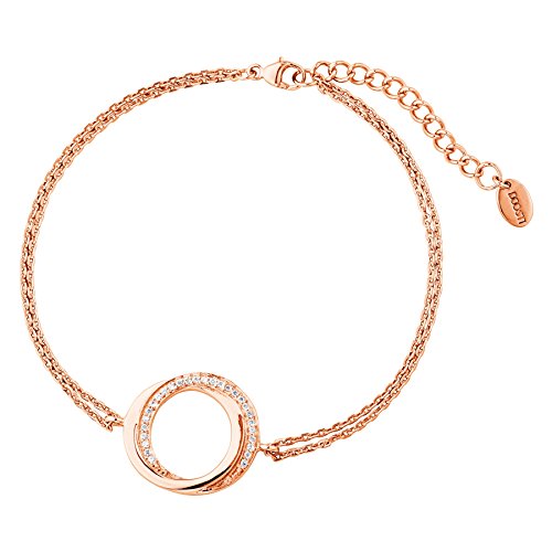 DOOSTI Damen Armband 925 Silber Rosegold vergoldet