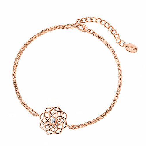 DOOSTI Damen Armband keltischer Knoten 925 Silber Rosegold vergoldet